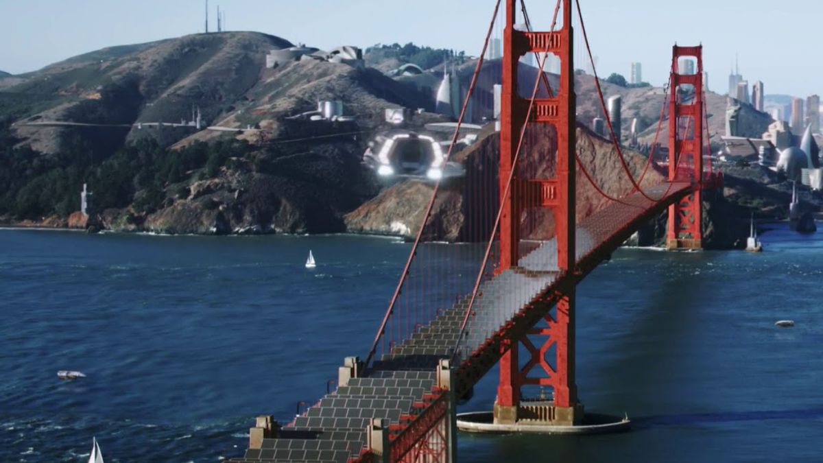 Star Trek Discovery: Golden Gate bridge ricoperto di pannelli solari