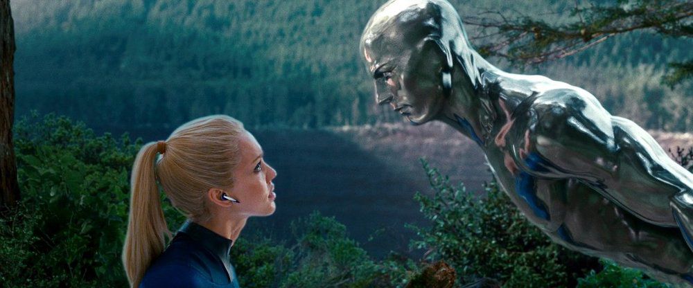 the silver surfer talks to sue storm