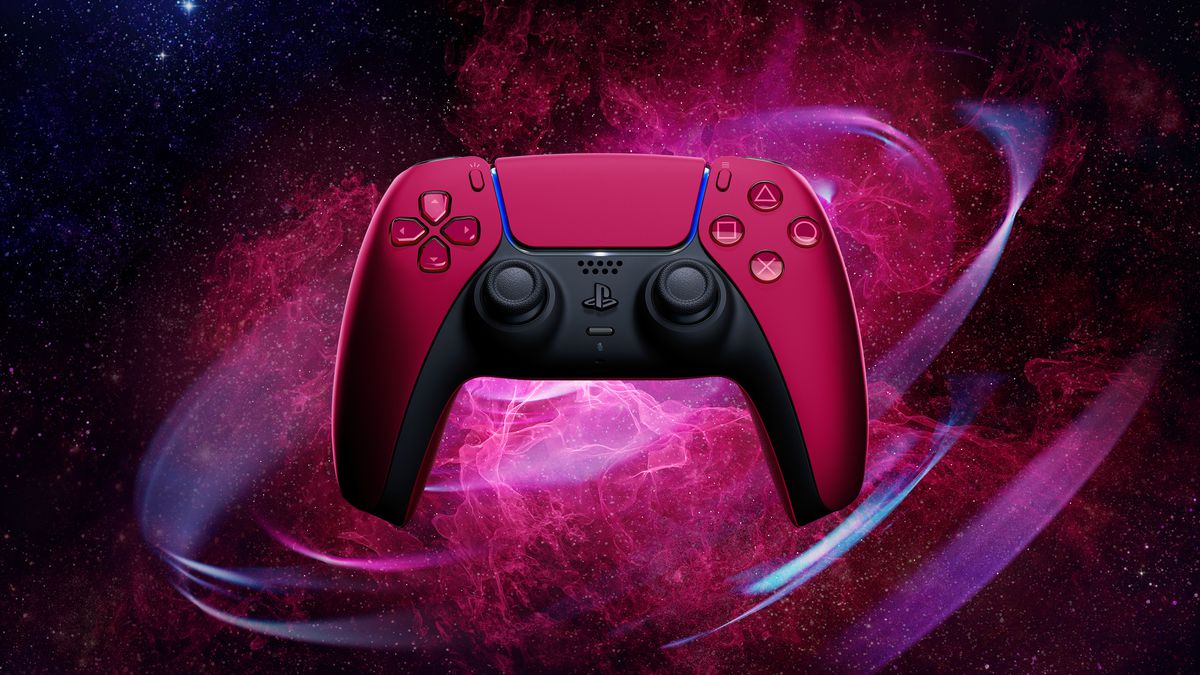 Controller DualSense per PlayStation 5 di Sony in Cosmic Red