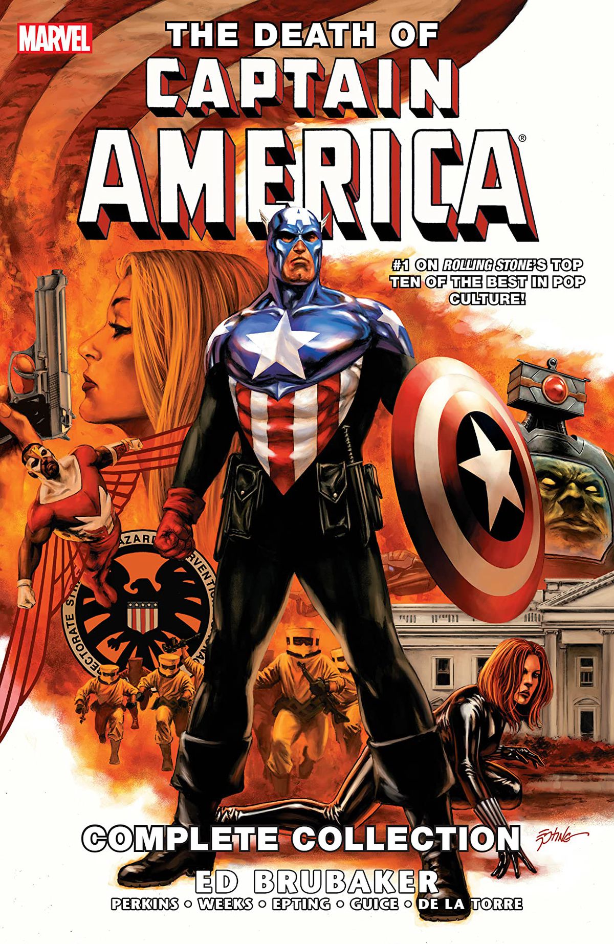 The cover of The Death of Captain America: Complete Collection. 