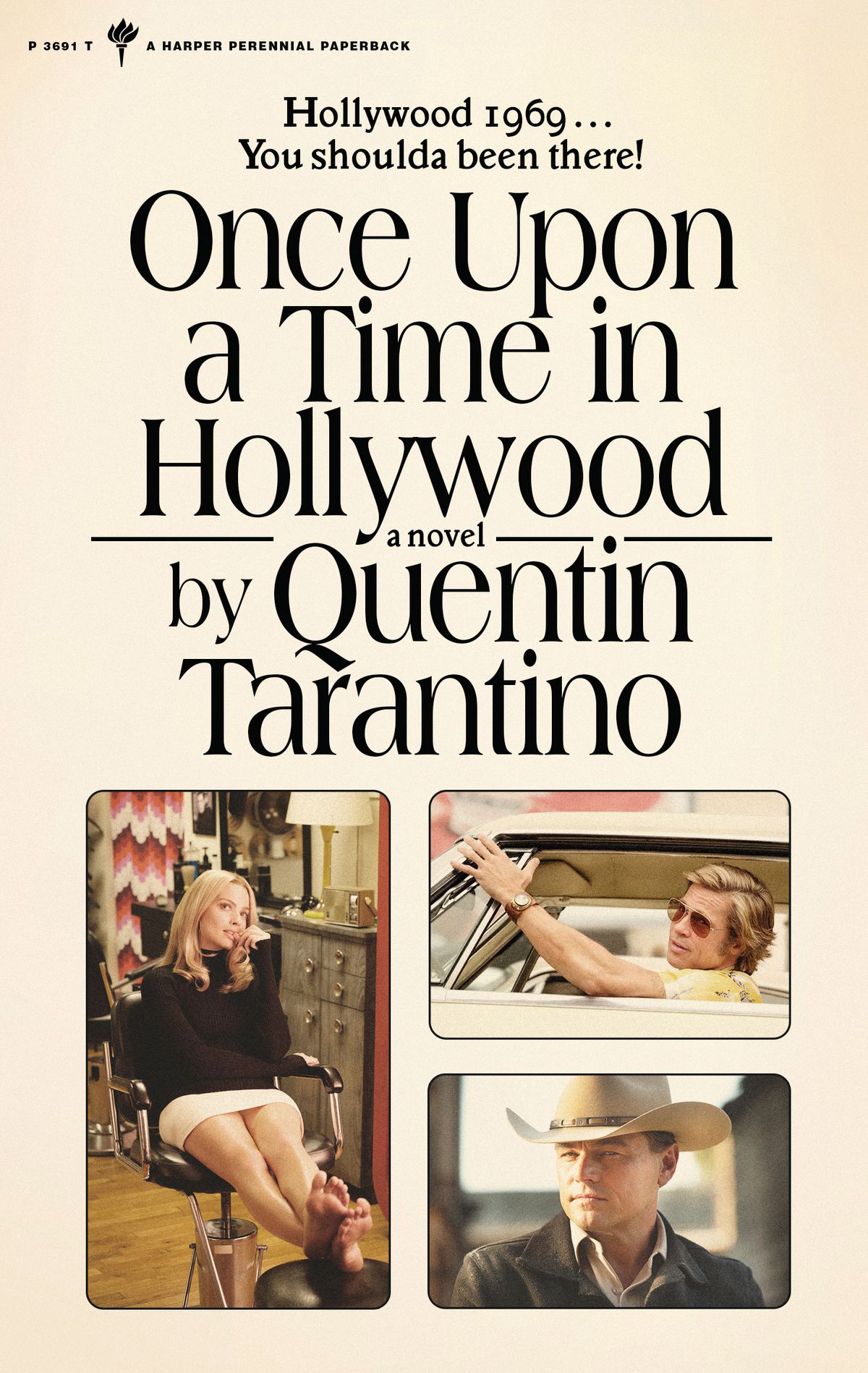La copertina del romanzo di Quentin Tarantino del suo film del 2019 C'era una volta a Hollywood