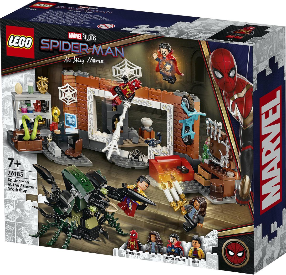 Arte del prodotto per il set Lego Spider-Man: No Way Home Sanctum Workshop