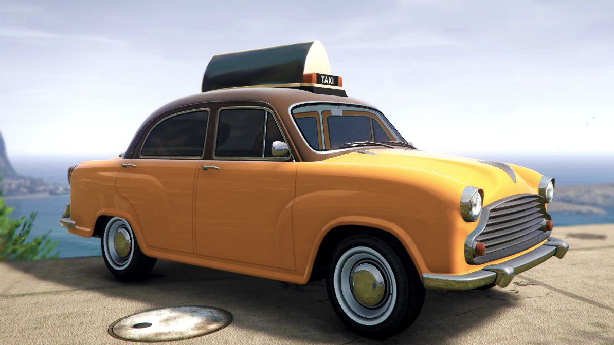 Grand Theft Auto Online: l'auto della dinastia Weeny, decorata con la livrea personalizzata Familiga Cabs