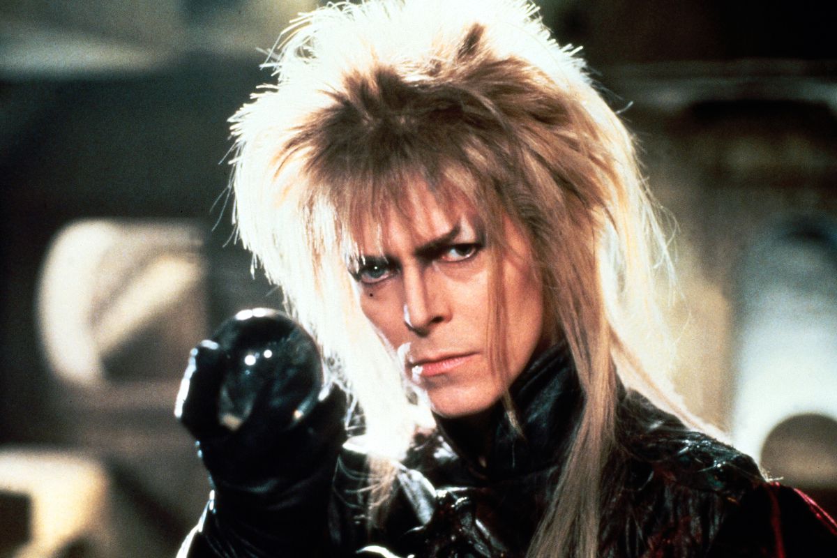 David Bowie nei panni del Re dei Goblin Jareth in Labyrinth