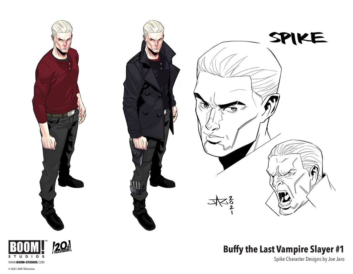 Buffy The Last Vampire Slayer - concept art di Spike, il vampiro interpretato da James Marsters