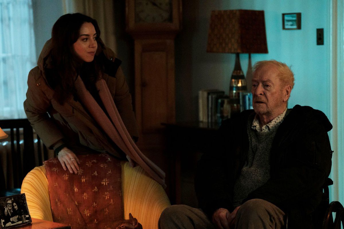 Aubrey Plaza and Michael Caine in Best Sellers