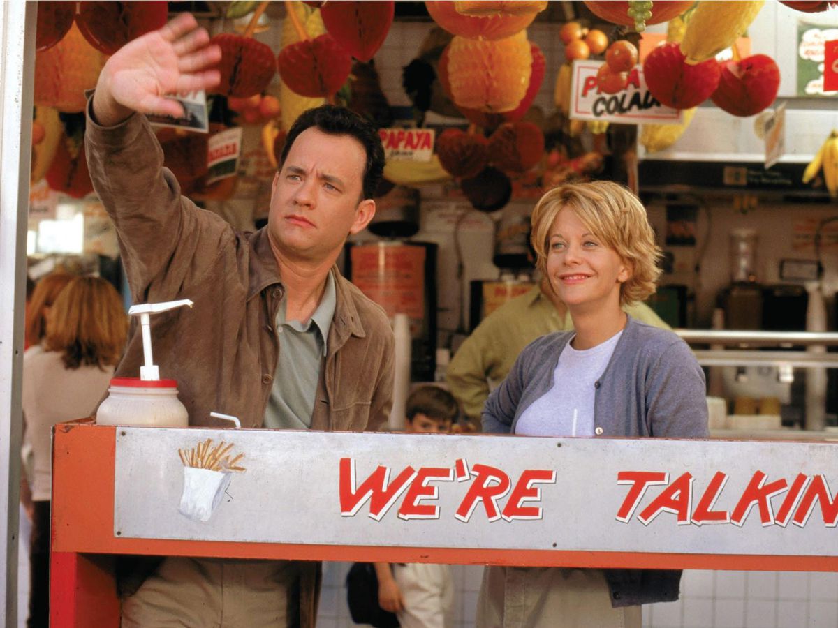 Joe Fox (Tom Hanks) e Kathleen Kelly (Meg Ryan) in C'è posta.