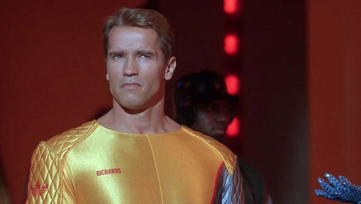 Archold Schwarzenegger as Ben Richards in The Running Man