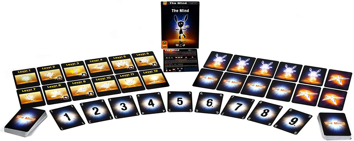 Tutte le carte per The Mind sono state giocate.  La maggior parte dal numero uno al nove.