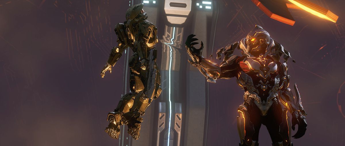Master Chief and the Didact fight in Halo 4