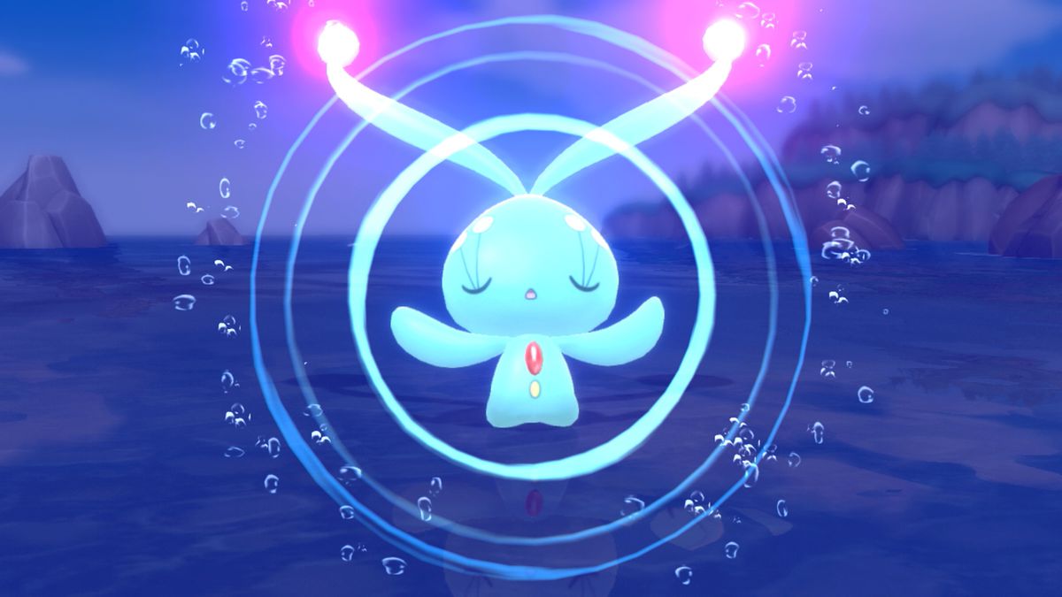 Un Pokémon medita e si prepara per una mossa in Diamante brillante e Perla brillante