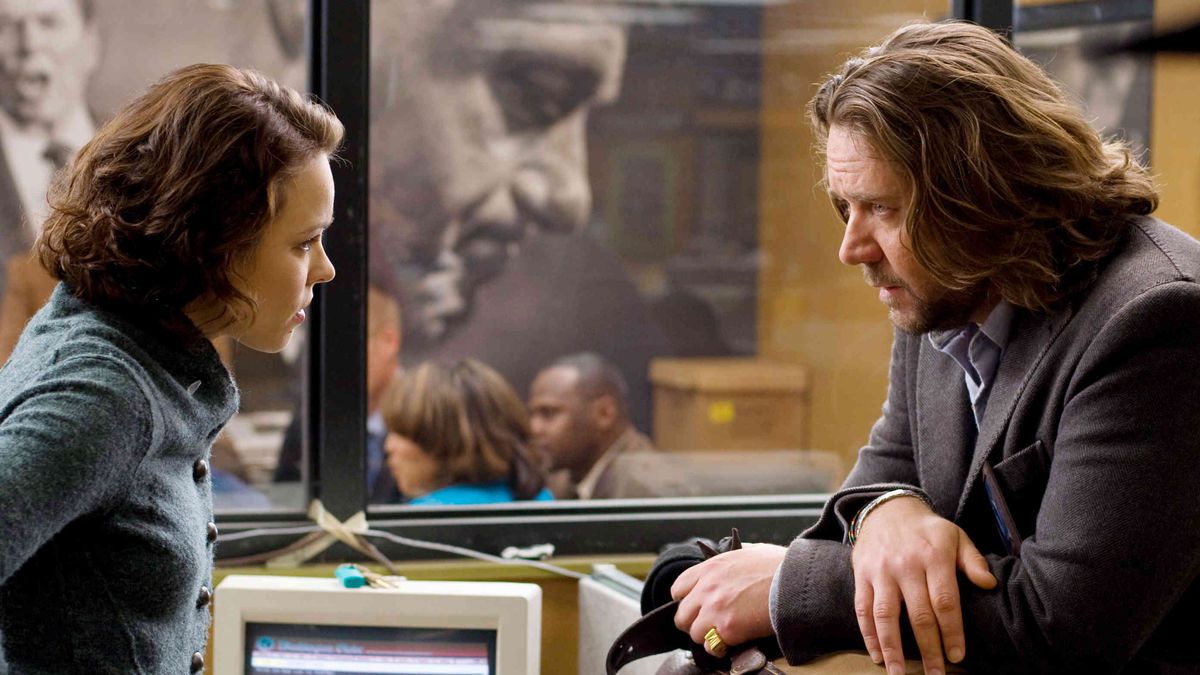 Rachel McAdams and Russel Crowe in State of Play