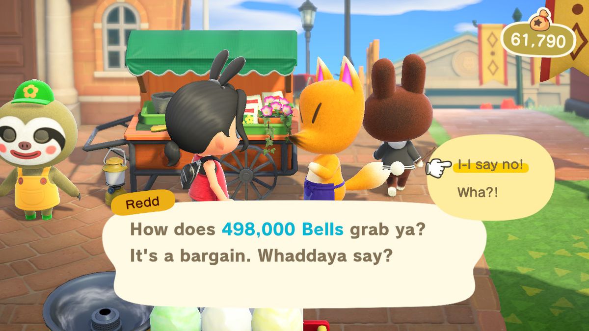 Jolly Redd tries to rip off an Animal Crossing character