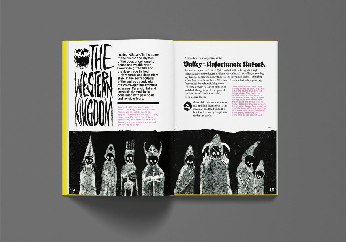 Il Regno Occidentale, un pezzetto di lanugine delimitato da demoni dagli occhi infossati in fondo alla pagina.
