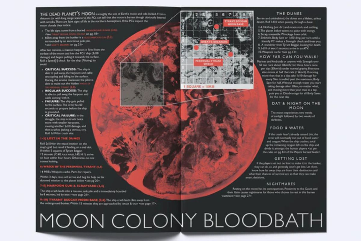 Due pagine di Dead Planet: Moon Colony Bloodbath