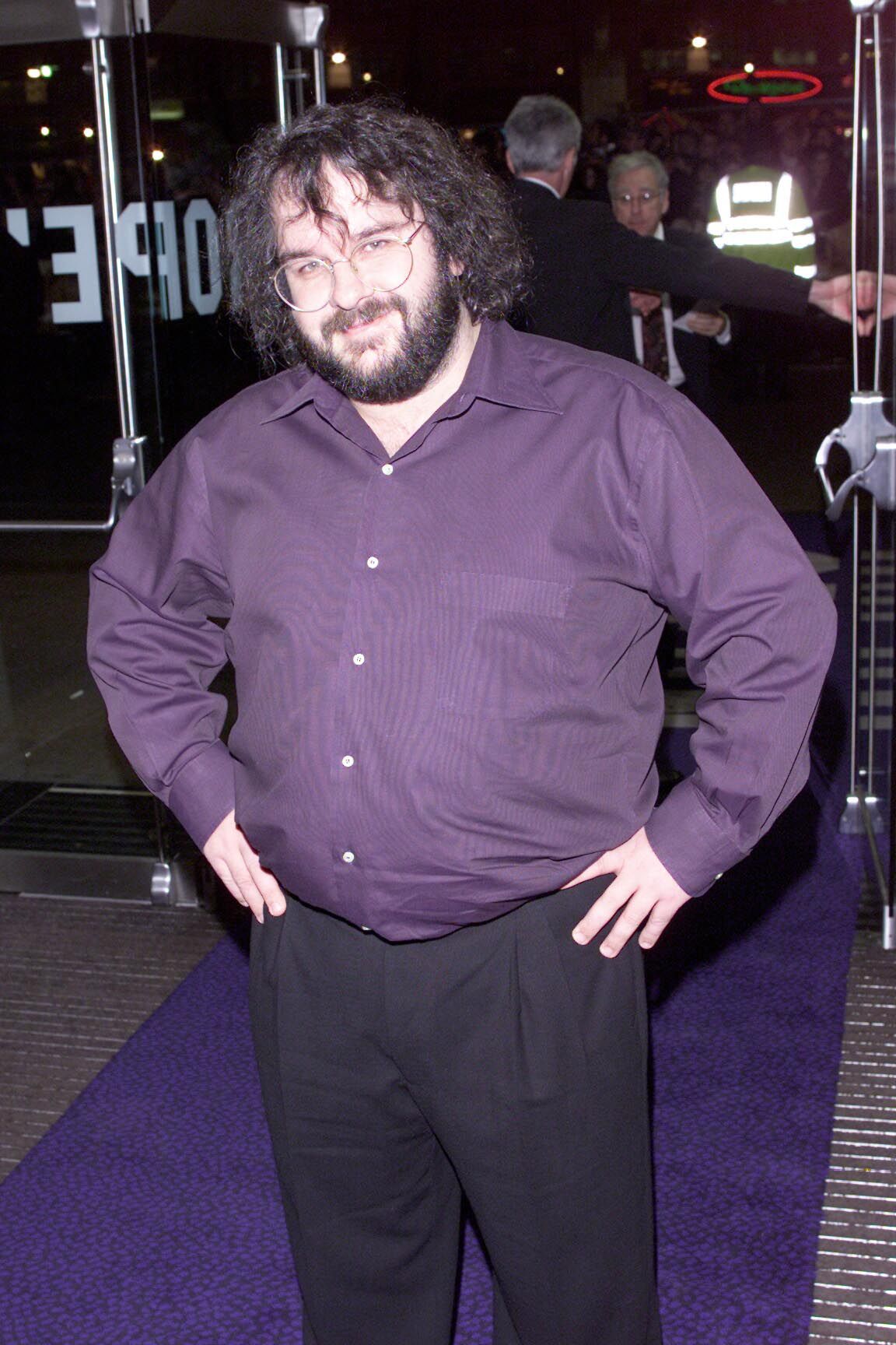 Peter Jackson at the UK Premiere of Lord of the Rings the Fellowship at the Odeon Leicester Square London on December 11th 2001