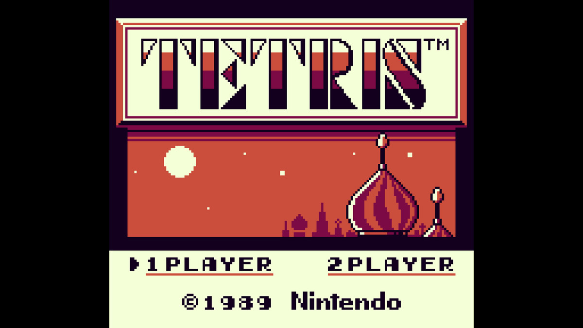 Schermata del menu di Tetris su Analogue Pocket