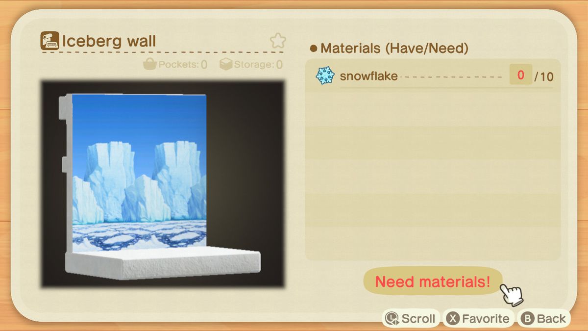 Una ricetta di Animal Crossing per un muro di iceberg