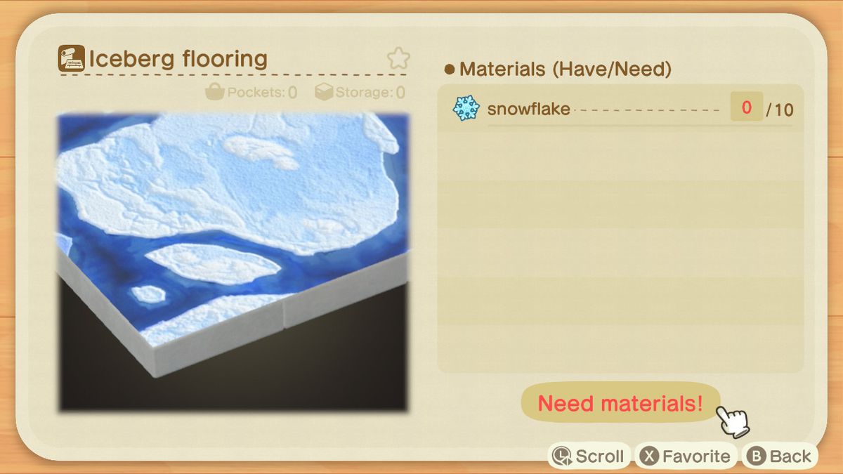 Una ricetta di Animal Crossing per un pavimento Iceberg