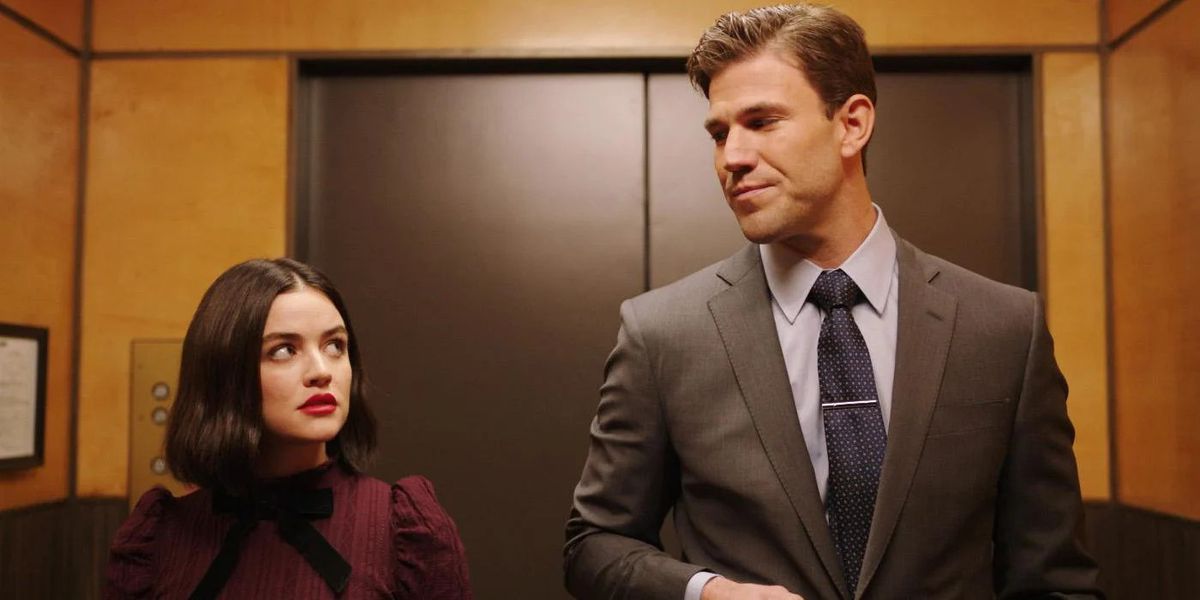 Lucy Hale and Austin Stowell in The Hating Game