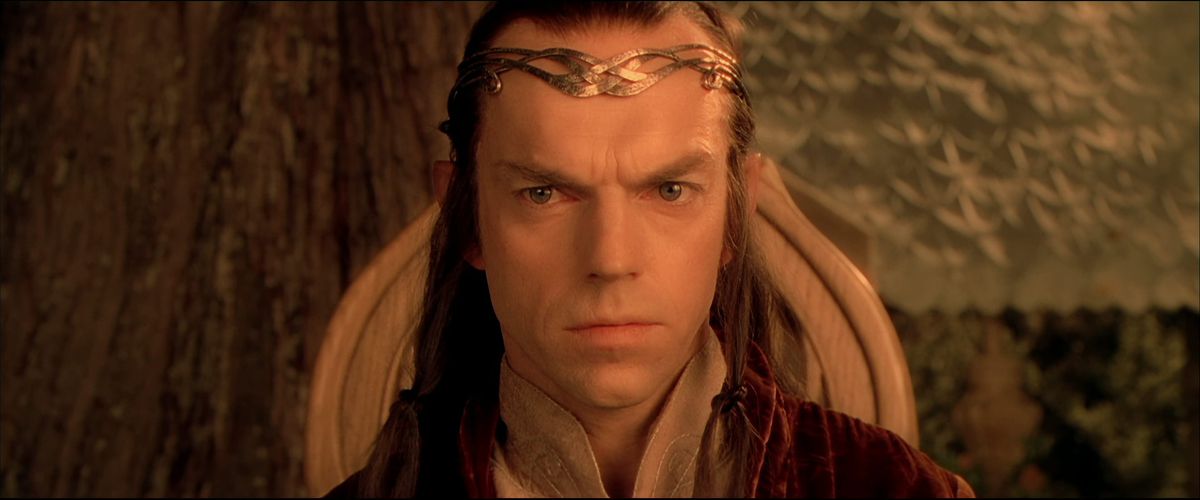 Elrond in The Fellowship of the Ring.
