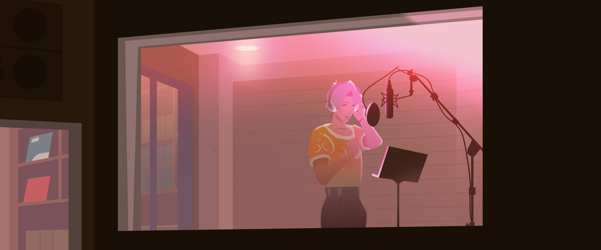 Il cantante degli OFK canta in uno studio in We Are OFK