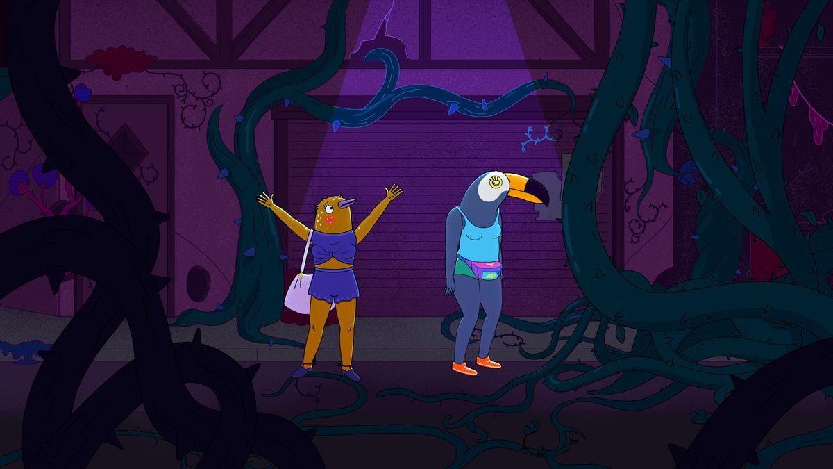 Tuca and Bertie in a still from season 2 of the show