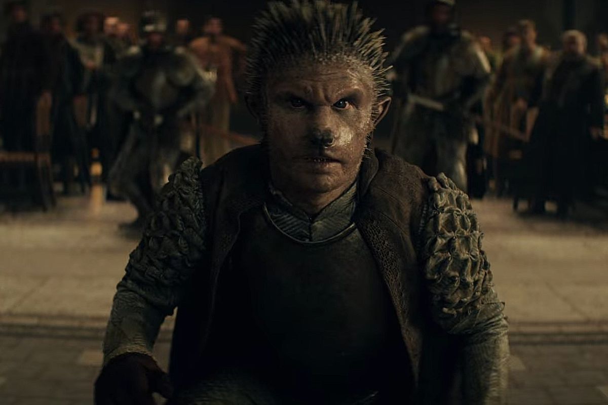 Duny nel suo riccio per la prima stagione di The Witcher