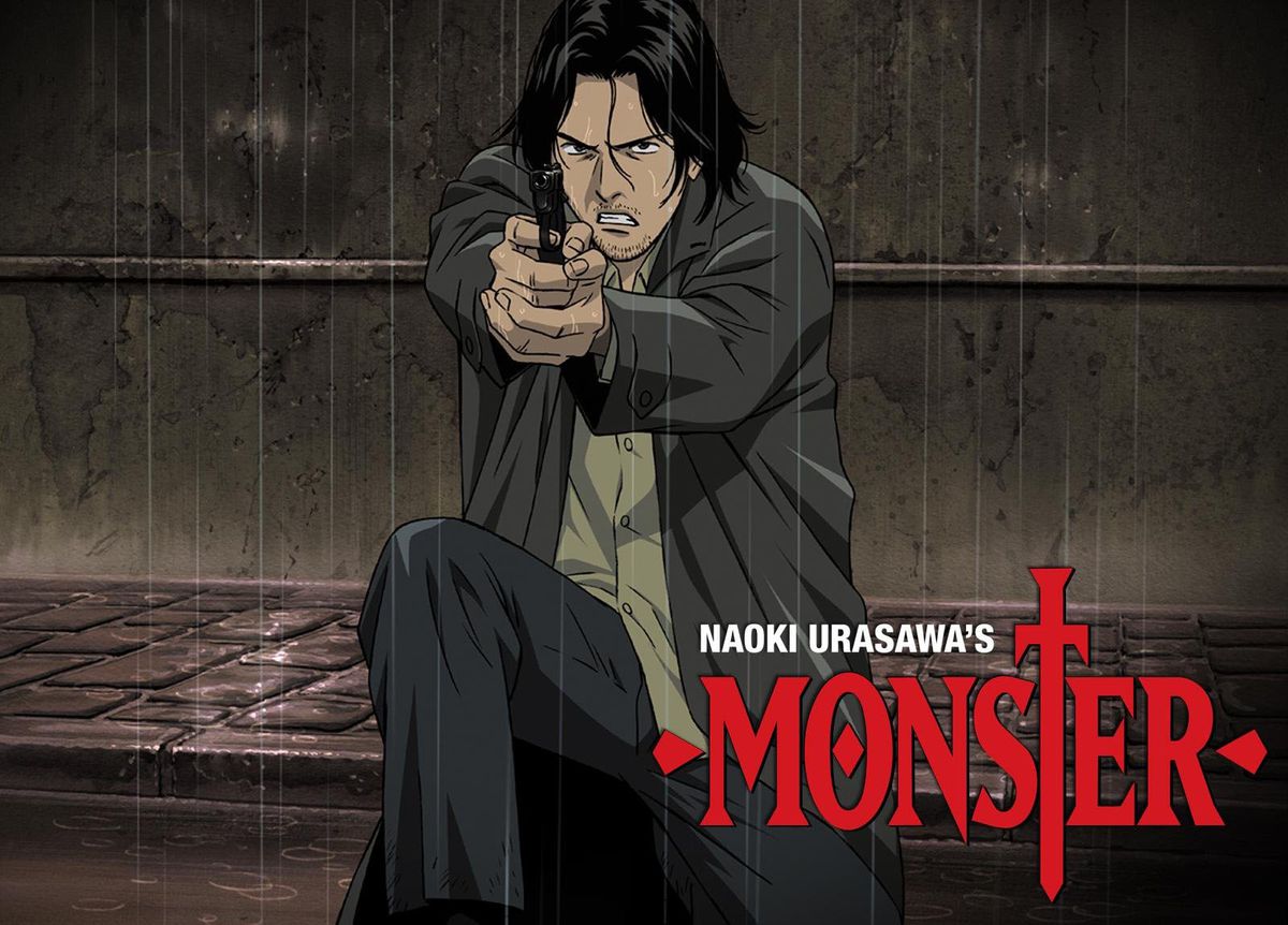 Dr. Kenzo Tenma in a key art illustration for the 2004 anime adaptation of Naoki Urasawa’s Monster.