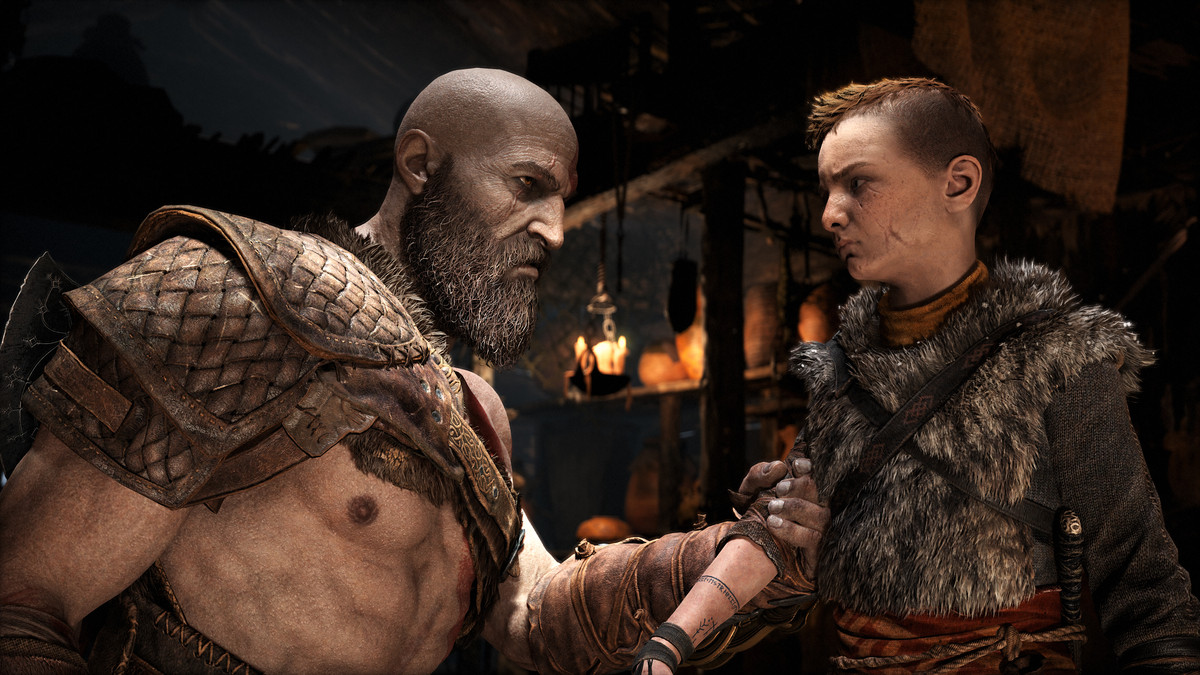 Kratos e Atreus hanno un momento in God of War su PC