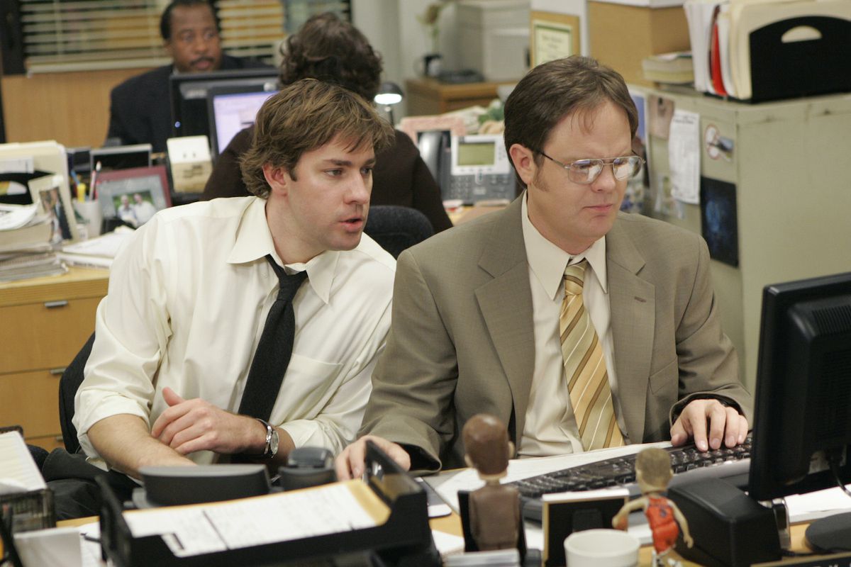 Jim e Dwight in The Office