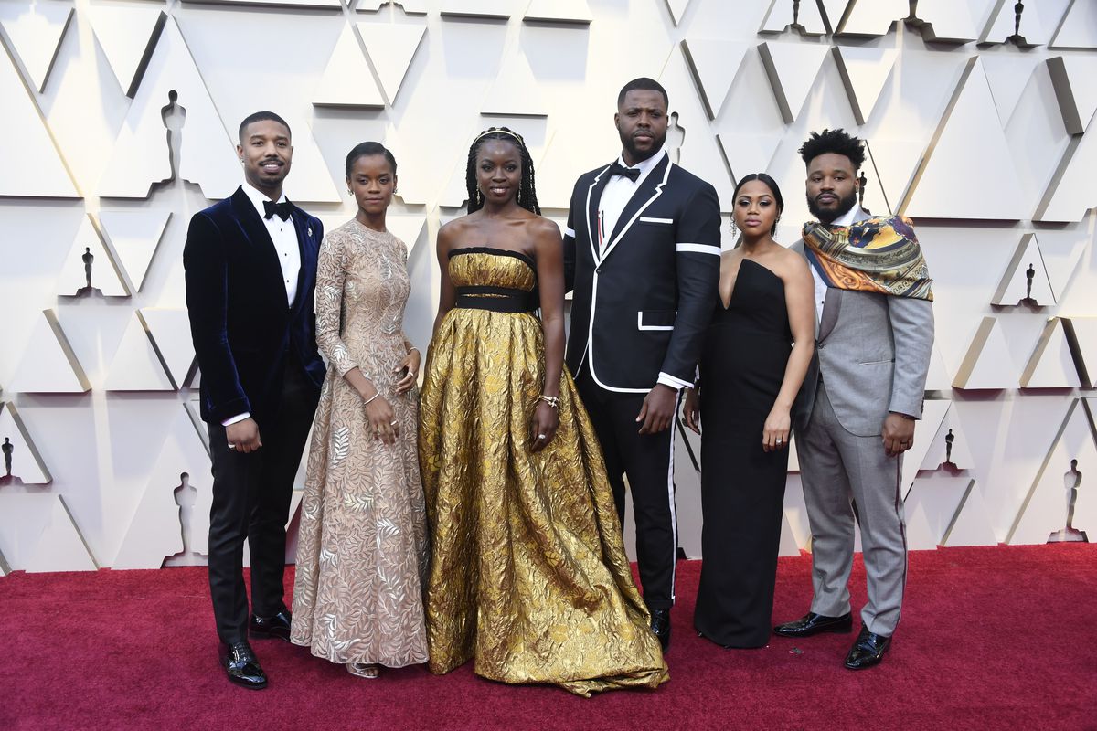 Il cast di Black Panther alla 91esima edizione degli Academy Awards