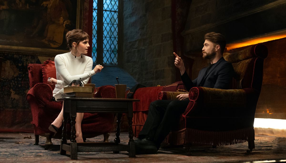Emma Watson e Daniel Radcliff nello speciale Ritorno a Hogwarts
