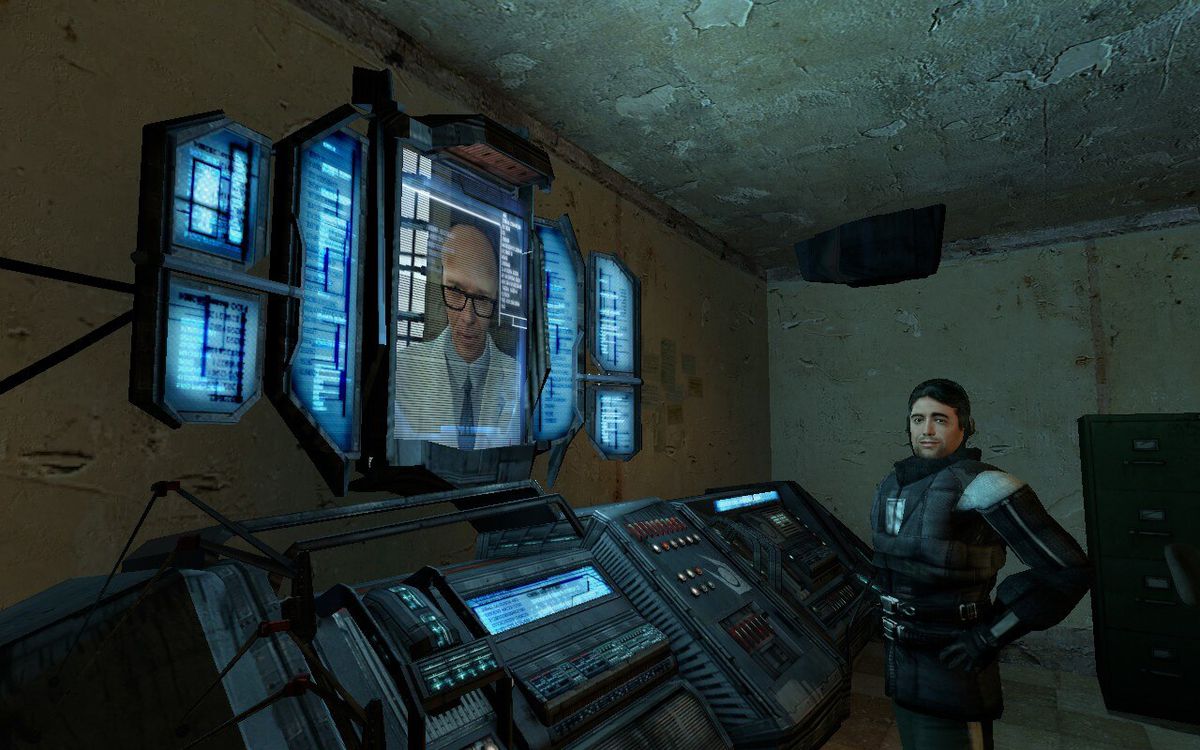 Gordon Freeman riceve un caloroso benvenuto dagli amici in Half-Life 2