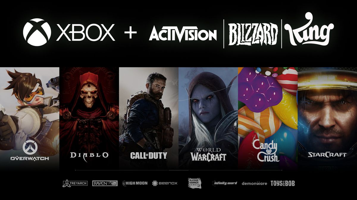 Un grafico delle proprietà e degli studi di gioco dalla vendita di Activision Blizzard a Microsoft