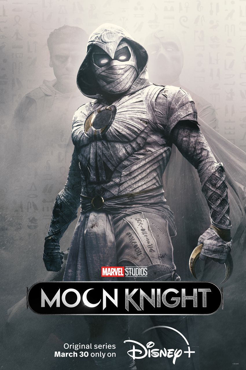 Un poster di Moon Knight di Moon Knight nel suo aspetto tradizionale