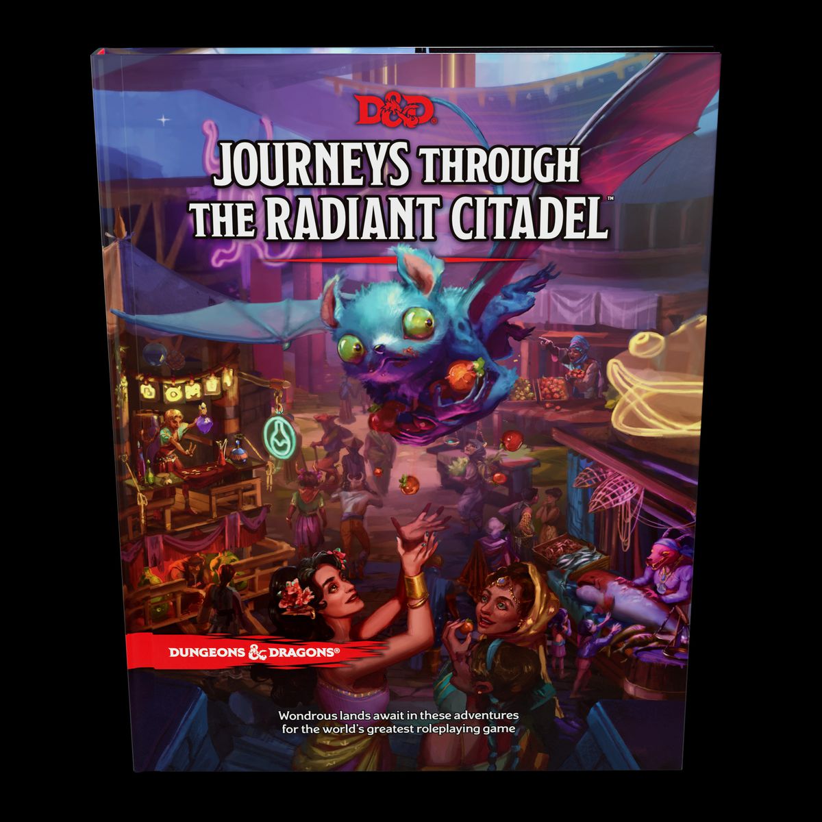 Un mock-up della copertina standard di Journeys Through the Radiant Citadel
