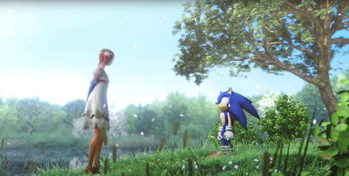 Sonic e la principessa si fronteggiano in Sonic the Hedgehog (2006)