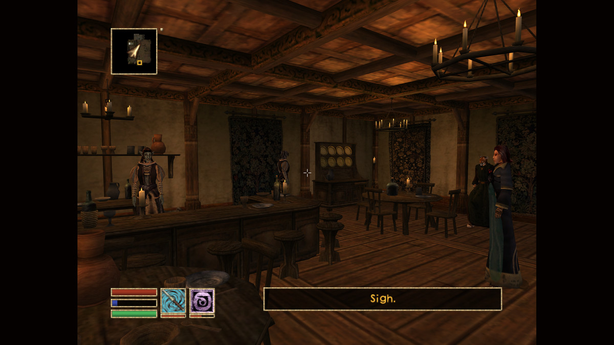Una taverna in The Elder Scrolls 3: Morrowind