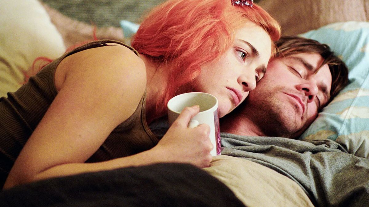 Jim Carrey e Kate Winslet in Eternal Sunshine of the Spotless Mind.