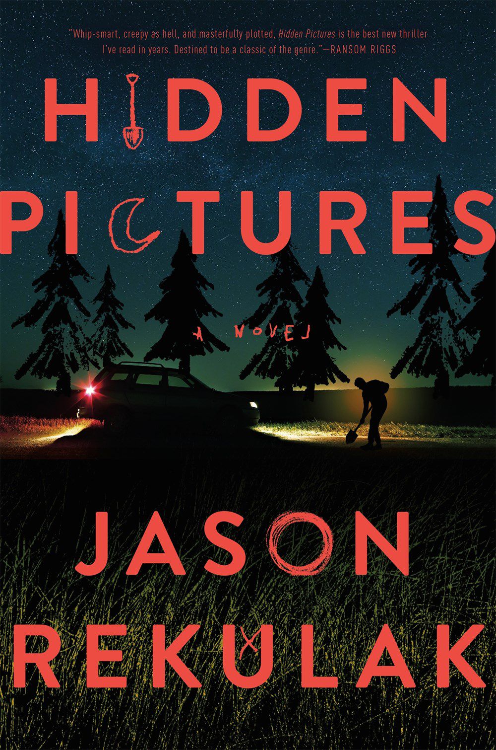 La copertina di Hidden Pictures di Jason Rekulak, con una persona che spala per strada davanti a un'auto parcheggiata.