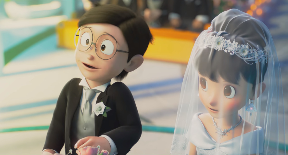 Il matrimonio di Nobita e Shizuka in Stand by Me Doraemon 2.