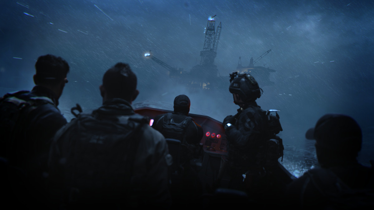 Una barca piena di soldati in Call of Duty: Modern Warfare 2 (2022)