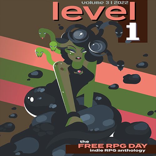 La sexy medusa verde adorna la copertina di questo Free Antologia del giorno dei giochi di ruolo.