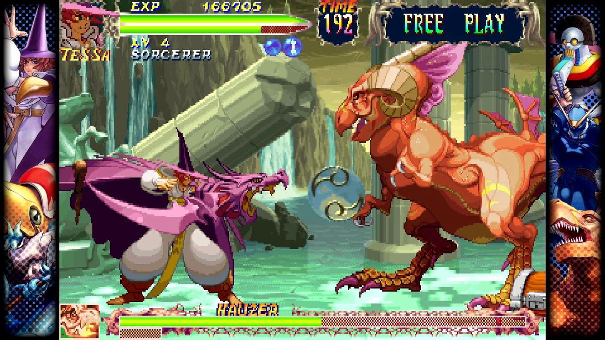 Una partita si svolge in Terra Rossa in Capcom Fighting Collection