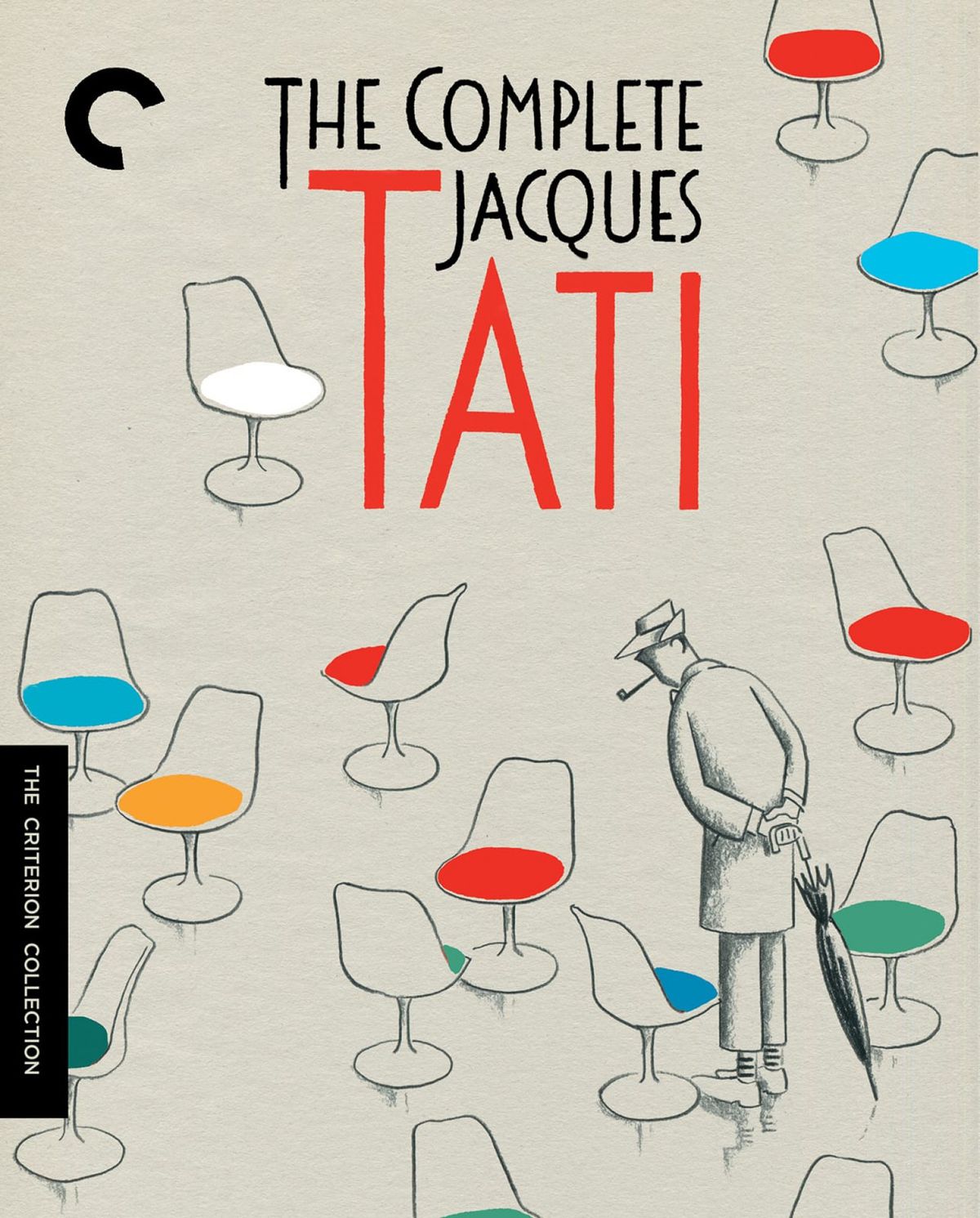 Copertina del cofanetto Criterion Collection di The Complete Jacques Tati.