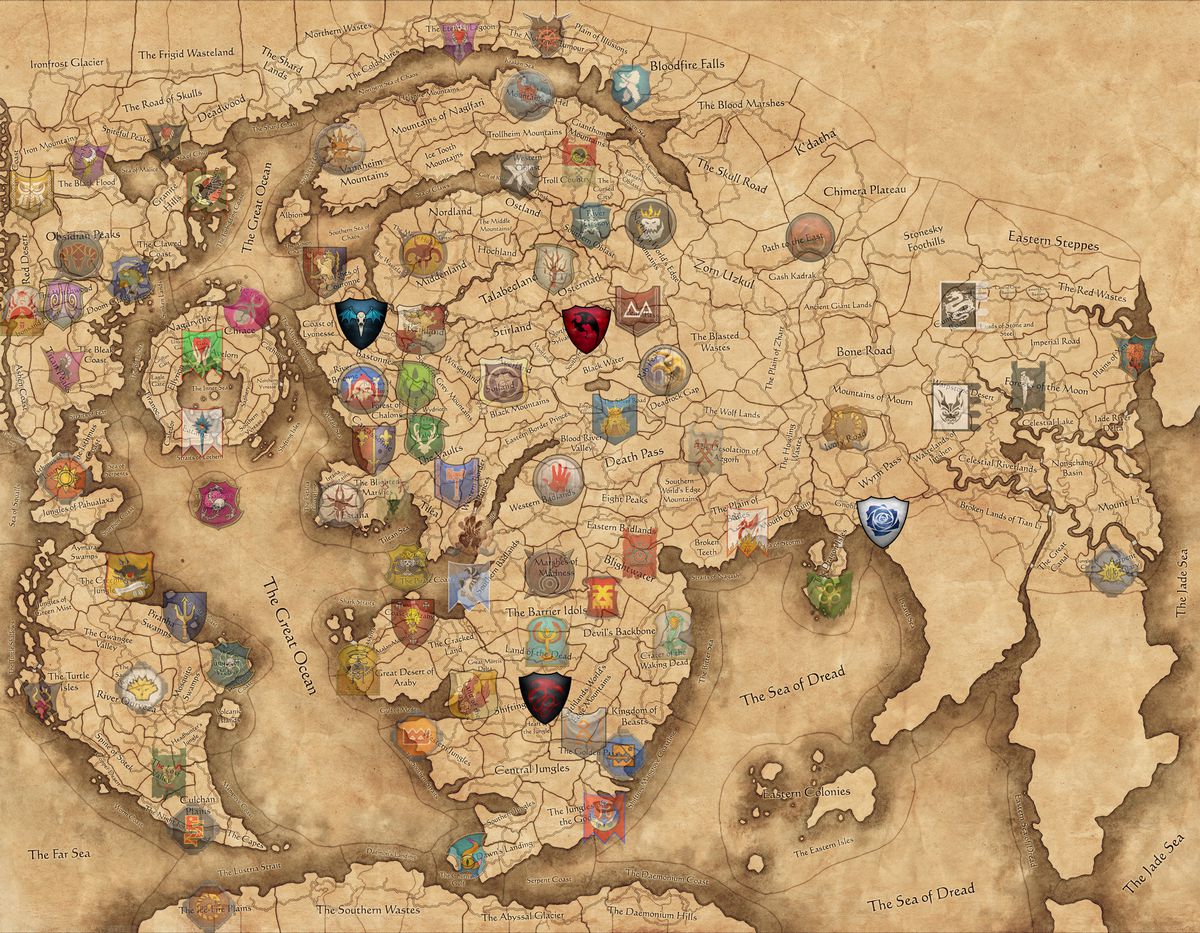 Luoghi di partenza di Total War: Warhammer 3's Immortal Empires