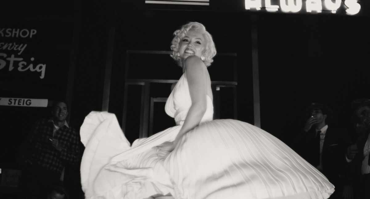 Ana de Armas nel ruolo di Marilyn Monroe in Blonde