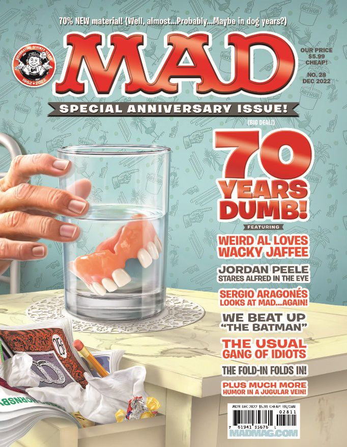 La copertina del numero del 70° anniversario della rivista Mad