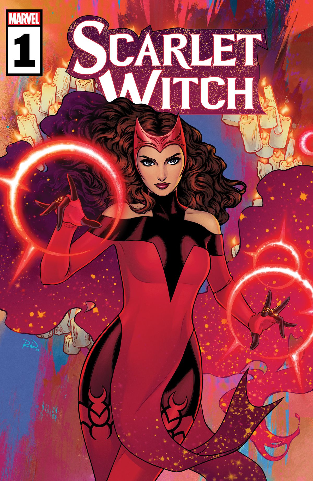 Copertina del primo numero della serie a fumetti di Scarlet Witch del 2023.